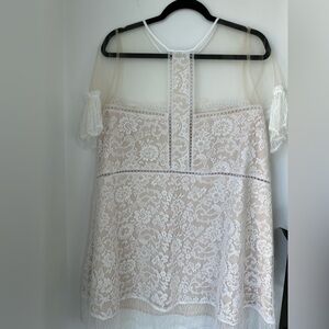 Elegant White Lace Dress